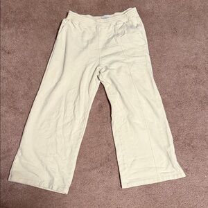 Abercrombie & Fitch Cream Cozy Lounge Pants